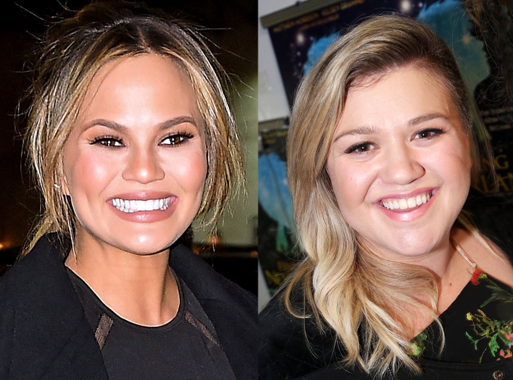 Kelly Clarkson Jokes She ''Hates'' Chrissy Teigen Because of This - E